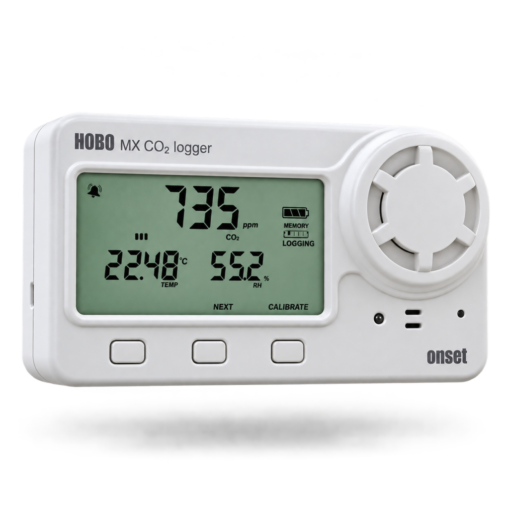 HOBO CO2/Temperature/Relative Humidity Data Logger – MX1102A